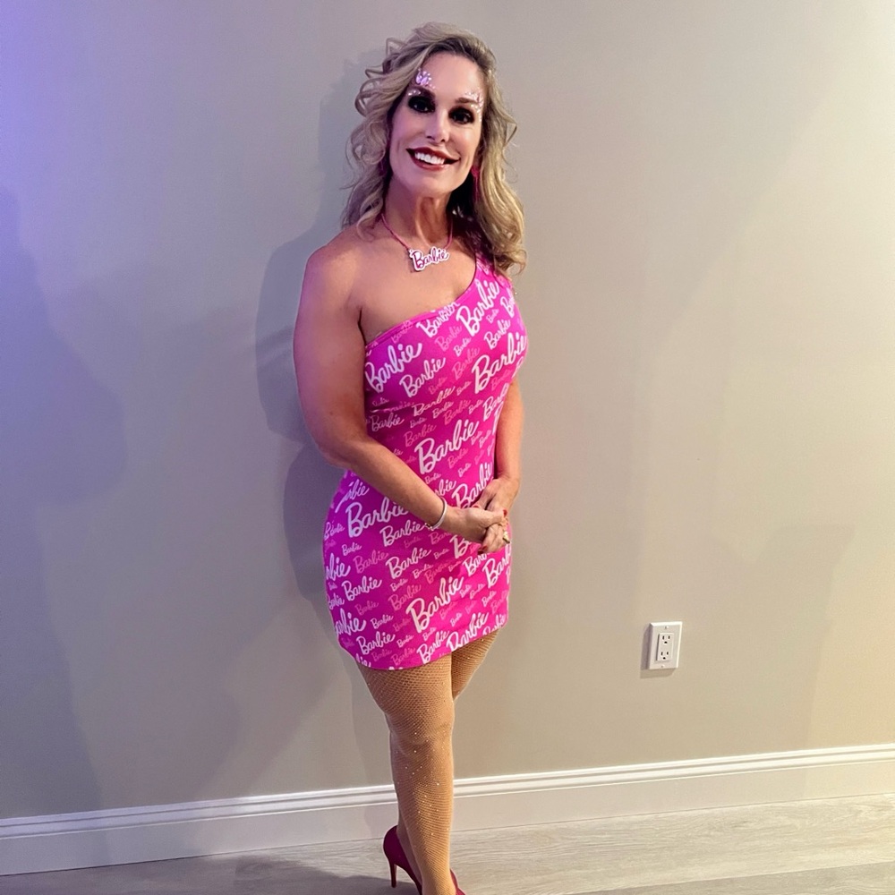 Barbie Hot Pink One-Shoulder Dress